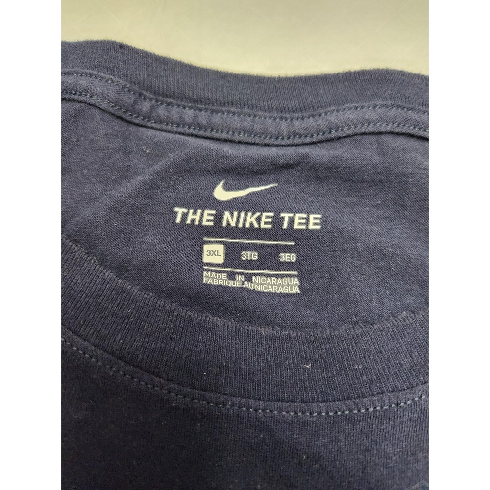 New England Patriots Shirt Mens 3XL Blue NFL Football Nike Long Sleeve Tee - Picture 4 of 12